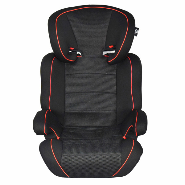 ジュニアシート 黒 メッシュ 通気孔付き