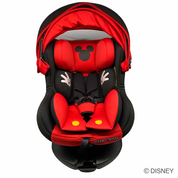 ターンシート ミッキーマウス チャイルドシート ISOFIX 西松屋限定 回転式 ターンシート ミッキーマウス レッド DN-1005 回転式 ISOFIX